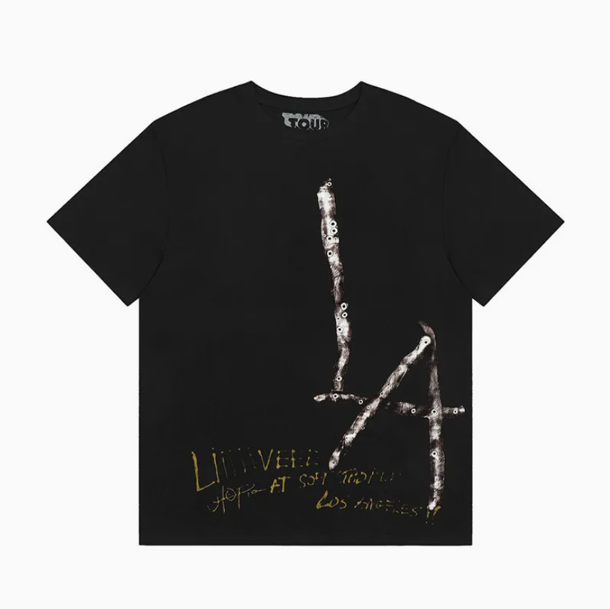 Hip Hop Street Fashionable Oversized Loose Fit Custom Printed Cotton Short T-Shirt
